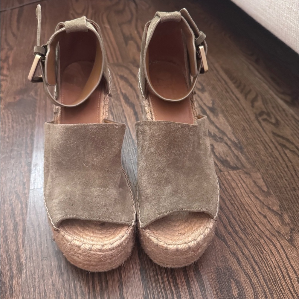 Women's Olive Green Platform Espadrille